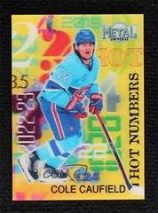 Cole Caufield Hockey Cards 2022 Skybox Metal Universe Hot Numbers Prices
