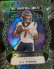 C.J. Stroud [Green Electric Etch] #3 Football Cards 2023 Panini Obsidian Supernova Prices