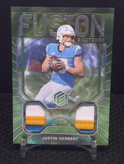 Justin Herbert [Neon] Football Cards 2022 Panini Elements Fusion Swatches Prices