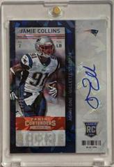 Jamie Collins [Running Autograph Cracked Ice Ticket] #142 Football Cards 2013 Panini Contenders Prices