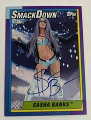 Sasha Banks [Blue] Wrestling Cards 2021 Topps Heritage WWE Autographs Prices