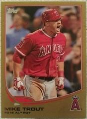 Mike Trout [Gold] #338 Baseball Cards 2013 Topps Prices