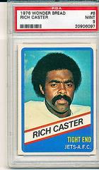 Rich Caster Football Cards 1976 Wonder Bread Prices