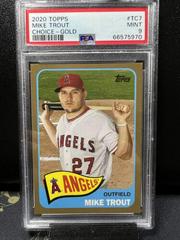 Mike Trout [Gold] #TC7 Baseball Cards 2020 Topps Choice Prices