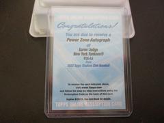 Aaron Judge #PZA-AJ Baseball Cards 2022 Stadium Club Power Zone Autographs Prices