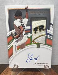Camilo Doval [Patch Autograph Holo Gold] #153 Baseball Cards 2022 Panini Immaculate Prices