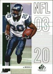 Maurice Morris #41 Football Cards 2003 SP Game Used Prices