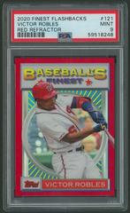 Victor Robles [Red Refractor] #121 Baseball Cards 2020 Topps Finest Flashbacks Prices