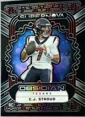 C.J. Stroud [Red Electric Etch] #3 Football Cards 2023 Panini Obsidian Supernova Prices