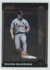 Mark McGwire Baseball Cards 1999 Bowman Chrome Gold Prices