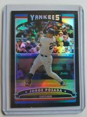 Jorge Posada [Black Refractor] Baseball Cards 2006 Topps Chrome Prices