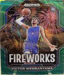 Victor Wembanyama [Green Shimmer] #1 Basketball Cards 2023 Panini Prizm Draft Picks Fireworks Prices