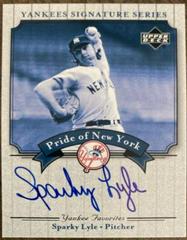 Sparky Lyle Baseball Cards 2003 Upper Deck Yankees Signature Series Pride of NY Autograph Prices