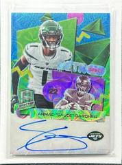 Ahmad “Sauce” Gardner [Green Neon] #7 Football Cards 2023 Panini Spectra RetroSpect Autograph Prices