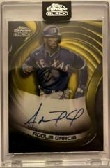 Adolis Garcia [Gold] Baseball Cards 2022 Topps Chrome Black Autographs Prices