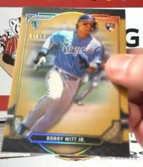 Bobby Witt Jr. [Gold] #9 Baseball Cards 2022 Topps Triple Threads Prices
