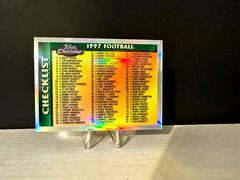 Checklist 1 [Refractor] Football Cards 1997 Topps Chrome Prices