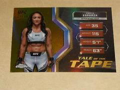 Carla Esparza [Gold Refractor] #TFT-26 Ufc Cards 2024 Topps Chrome UFC Tale of the Tape Prices