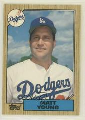 Matt Young #131T Baseball Cards 1987 Topps Traded Tiffany Prices