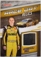 Christopher Bell #RDR-BE Racing Cards 2022 Panini Donruss Nascar Race Day Relics Prices