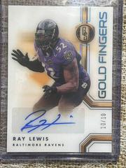 Ray Lewis [Platinum] Football Cards 2022 Panini Gold Standard Fingers Autographs Prices