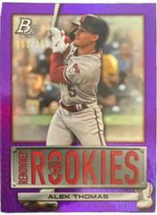 Alek Thomas [Purple] #RR-11 Baseball Cards 2022 Bowman Platinum Renowned Rookies Prices