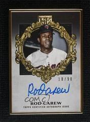 Rod Carew Baseball Cards 2022 Topps Gilded Collection Gold Framed Hall of Famer Autographs Prices