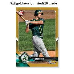 Matt Olson [Gold] #16 Baseball Cards 2018 Bowman Prices