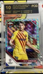 Nico Gonzalez [Aqua Wave Refractor] Soccer Cards 2021 Topps Chrome UEFA Champions League Prices