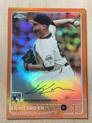 Erik Cordier Baseball Cards 2015 Topps Chrome Autograph Rookies Prices