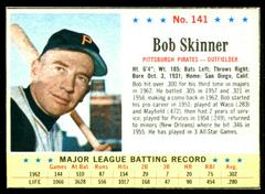 Bob Skinner [Hand Cut] #141 Baseball Cards 1963 Post Cereal Prices