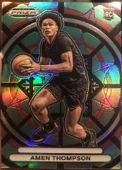 Amen Thompson #10 Basketball Cards 2023 Panini Prizm Draft Picks Stained Glass Prices