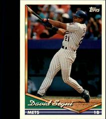 David Segui #94T Baseball Cards 1994 Topps Traded Prices