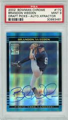 Brandon Weeden [Auto. Xfractor] #172 Baseball Cards 2002 Bowman Chrome Draft Picks Prices