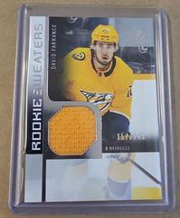 David Farrance Hockey Cards 2021 SP Game Used Rookie Sweaters Prices