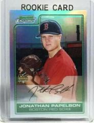 Jonathan Papelbon [Red Refractor] #206 Baseball Cards 2006 Bowman Chrome Prices