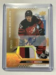 Mavrik Bourque [Autograph Patch] Hockey Cards 2022 Upper Deck Team Canada Juniors Prices