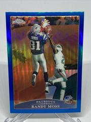 Randy Moss [Blue Refractor] Football Cards 2009 Topps Chrome Prices