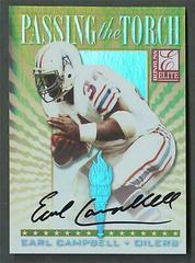 Earl Campbell, Ricky Williams [Autograph] #7 Football Cards 1999 Panini Donruss Elite Passing the Torch Prices