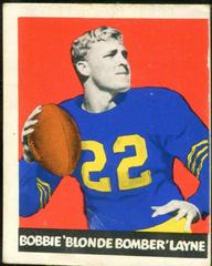 Bobby Layne [Yellow Pants, Err.Bobbie] #6 Football Cards 1948 Leaf Prices