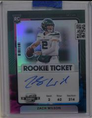 Zach Wilson [Autograph Variation Nebula] #102 Football Cards 2021 Panini Contenders Optic Prices