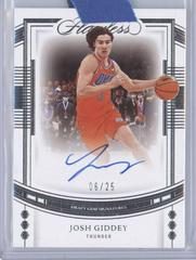 Josh Giddey #3 Basketball Cards 2022 Panini Flawless Draft Gem Signature Prices