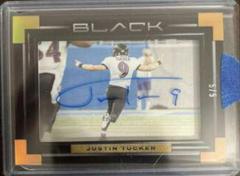 Justin Tucker [Gold] #III-JTU Football Cards 2022 Panini Black Iconic Impact Ink Autographs Prices
