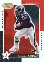 Jermaine Lewis [1 Star Mirror Red] Football Cards 2000 Leaf Certified Prices