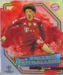 Leroy Sane [Red] #PF-12 Soccer Cards 2021 Topps Finest UEFA Champions League Prized Footballers Prices