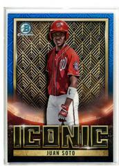 Juan Soto [Blue] #BI-14 Baseball Cards 2023 Bowman Chrome Iconic Prices