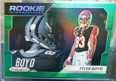 Tyler Boyd [Green] #18 Football Cards 2016 Panini Prizm Rookie Introduction Prices