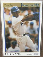 Eric Davis Baseball Cards 1992 O Pee Chee Premier Prices