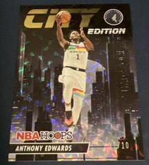 Anthony Edwards [Hyper Gold] #3 Basketball Cards 2023 Panini Hoops City Edition Prices