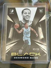 Desmond Bane [Gold] Basketball Cards 2020 Panini Black Prices